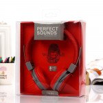 Wholesale Perfect Sound Stereo Headphone with Mic (Red Gray)